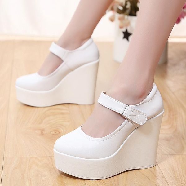 dress shoes women spring casual platform fashion high heels woman wedges sneakers 11.5 cm heigh increasing outdoor white, Black
dress shoes women spring casual platform fashion high heels woman wedges sneakers 11.5 cm heigh increasing outdoor white, Black