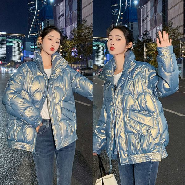 2021women's bread clothing 2020 new winter korean loose short thickened bright face fashion cotton padded jacket, Black
2021women's bread clothing 2020 new winter korean loose short thickened bright face fashion cotton padded jacket, Black