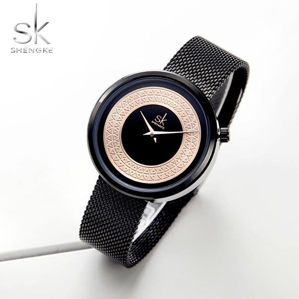 wristwatches sk women watches quartz movement stainless steel black dial waterproof life relogio feminino, Slivery;brown
wristwatches sk women watches quartz movement stainless steel black dial waterproof life relogio feminino, Slivery;brown