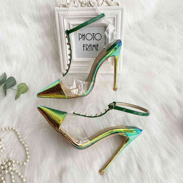 fashion designer pumps pointy toe heels yellow green snake python t strap with spike ankle women lady female summer, Black
fashion designer pumps pointy toe heels yellow green snake python t strap with spike ankle women lady female summer, Black