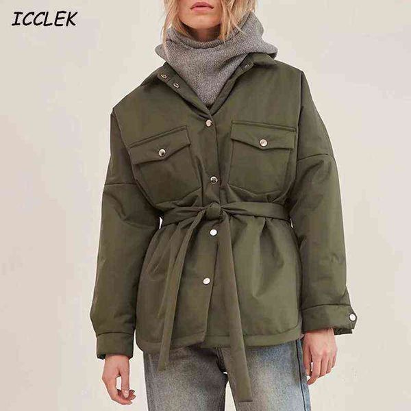 za women's autumn jacket with belt pocket thin parkas khaki female winter shirt parka coats armygreen oversized winter outwears 211130, Black
za women's autumn jacket with belt pocket thin parkas khaki female winter shirt parka coats armygreen oversized winter outwears 211130, Black