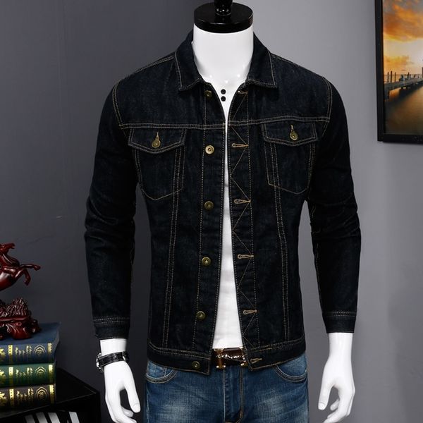 2021 korean-style men's coat fashionable autumn clothing thin casual winter denim jacket vmuc, Black;brown
2021 korean-style men's coat fashionable autumn clothing thin casual winter denim jacket vmuc, Black;brown