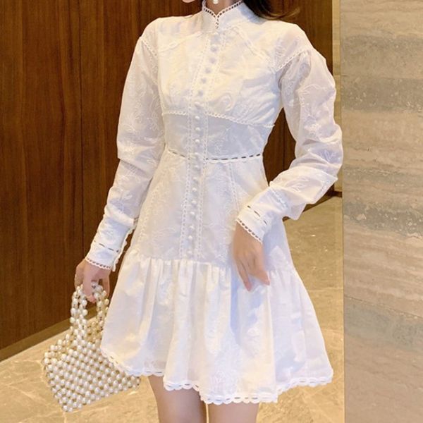 2021 new designer linen stand collar women's mini dresses hollow out embroidery fashion lantern sleeve dress white sqvu, Black;gray
2021 new designer linen stand collar women's mini dresses hollow out embroidery fashion lantern sleeve dress white sqvu, Black;gray