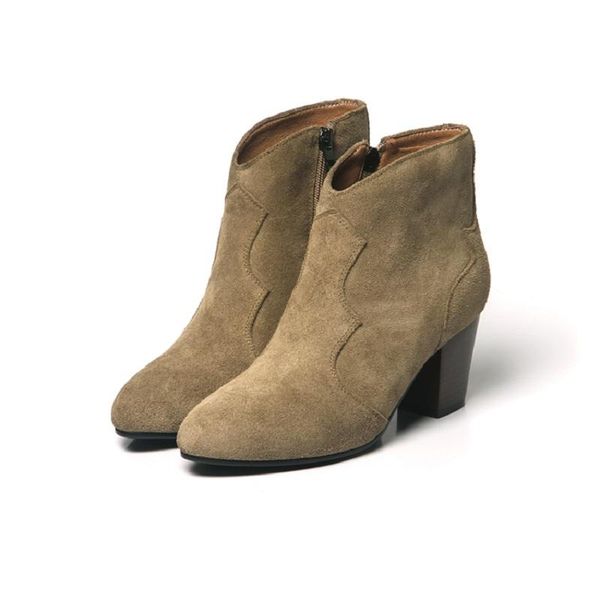 boots autumn winter women solid european ladies shoes suede leather ankle with thick scrub plus size 35-43, Black
boots autumn winter women solid european ladies shoes suede leather ankle with thick scrub plus size 35-43, Black