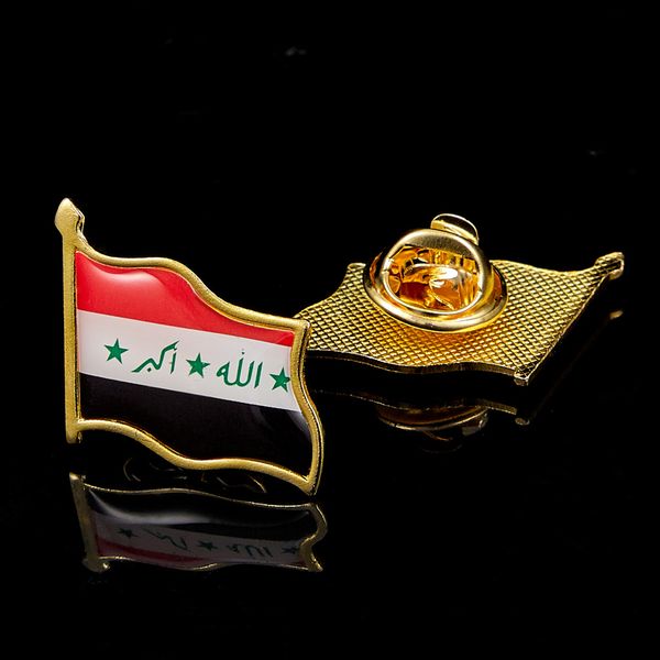 30pcs iraq patriotism gold plated waving colorful national flag craft lapel safety pins 19 x 21mm
30pcs iraq patriotism gold plated waving colorful national flag craft lapel safety pins 19 x 21mm