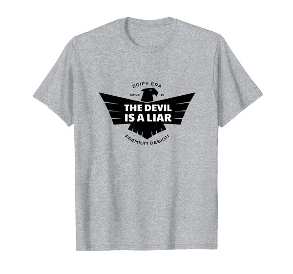 the devil is a liar for prophets, preachers, and worshippers t-shirt, White;black