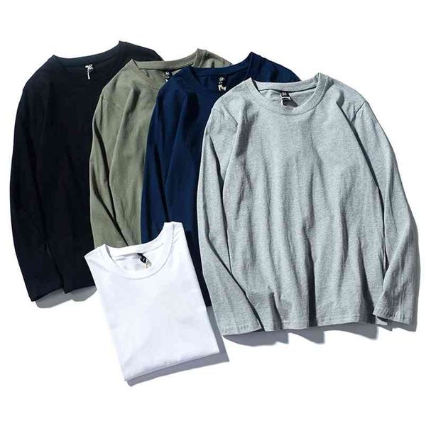 bolubao men cotton t-shirts men's fashion solid color long sleeve tees male simple wild casual o-neckt shirt 210706, White;black
bolubao men cotton t-shirts men's fashion solid color long sleeve tees male simple wild casual o-neckt shirt 210706, White;black
