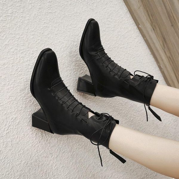 boots drop fashion women square high heels ankle woman black mujer pu leather zipper lace up shoes beige short botas
boots drop fashion women square high heels ankle woman black mujer pu leather zipper lace up shoes beige short botas