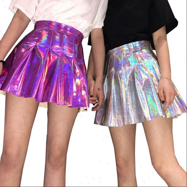 women pleat skirt harajuku laser preppy skirts mini cute school uniforms ladies jupe leather kawaii skirt saia faldas 4dq6101, Black
women pleat skirt harajuku laser preppy skirts mini cute school uniforms ladies jupe leather kawaii skirt saia faldas 4dq6101, Black
