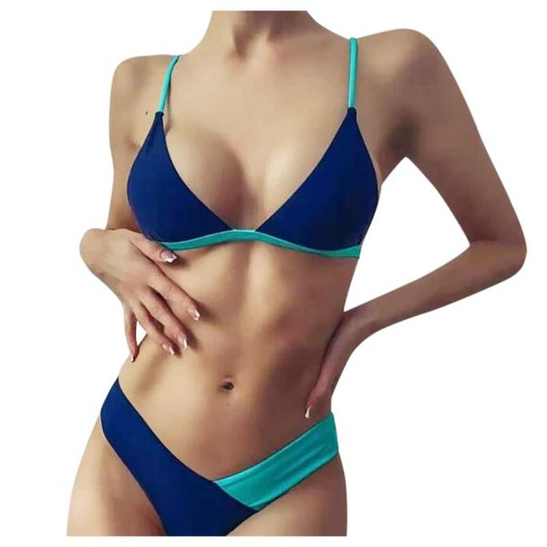 women's swimwear bikini 2021 woman high breast contrast gradient split set piece swimsuit women ropa mujer, White;black
women's swimwear bikini 2021 woman high breast contrast gradient split set piece swimsuit women ropa mujer, White;black