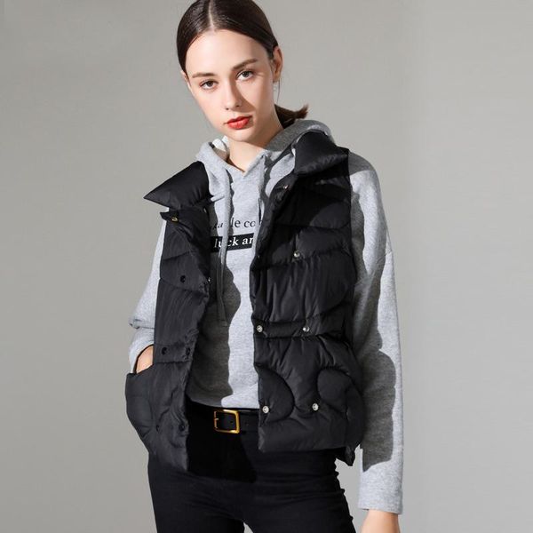 women's vests black khaki stand collar women winter autumn ladies casual 90% duck down short jacket sleeveless female waistcoat, Black;white
women's vests black khaki stand collar women winter autumn ladies casual 90% duck down short jacket sleeveless female waistcoat, Black;white