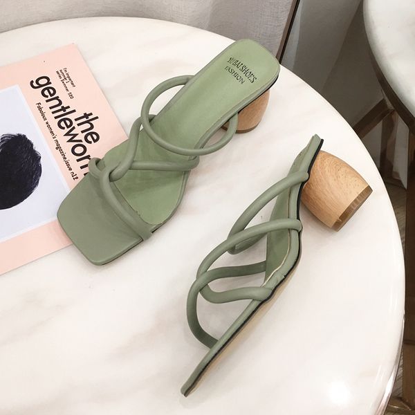 new 2021 ins fashion women round high slides mules open toe strappy green beige heels slippers beach sandals party shoe lu1r, Black
new 2021 ins fashion women round high slides mules open toe strappy green beige heels slippers beach sandals party shoe lu1r, Black