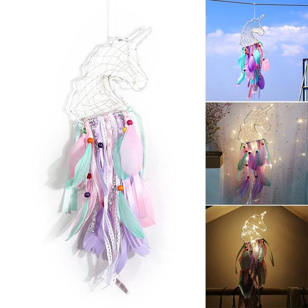 decorative objects & figurines girls dream catcher with feather tassels monternet purple wind chime light hanging ornament for home window w
decorative objects & figurines girls dream catcher with feather tassels monternet purple wind chime light hanging ornament for home window w