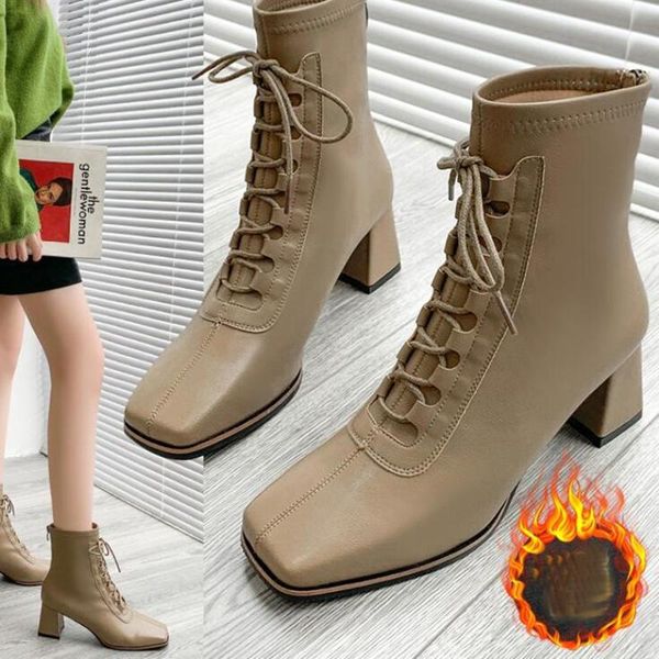 boots ankle women shoes woman fashion high-heeled pu short 2021 winter style fur warm d614, Black
boots ankle women shoes woman fashion high-heeled pu short 2021 winter style fur warm d614, Black