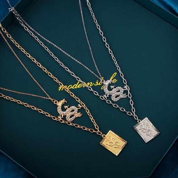 chains multilayer dragon square pendant necklaces for women men butterfly geometry choker trend hip hop jewelry gifts, Silver
chains multilayer dragon square pendant necklaces for women men butterfly geometry choker trend hip hop jewelry gifts, Silver