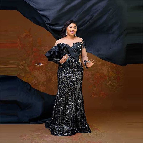 elegant black evening gowns plus size long sleeves sequins ruffles custom made lace appliques formal event prom dresses 211223, White;black
elegant black evening gowns plus size long sleeves sequins ruffles custom made lace appliques formal event prom dresses 211223, White;black