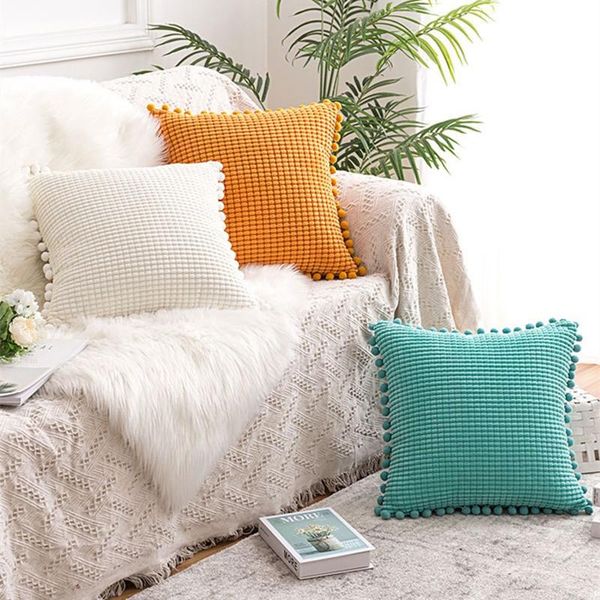cushion/decorative pillow corduroy throw case home decoration cushion covers square with tassel for sofa bed car decor 45*45cm soft cover
cushion/decorative pillow corduroy throw case home decoration cushion covers square with tassel for sofa bed car decor 45*45cm soft cover