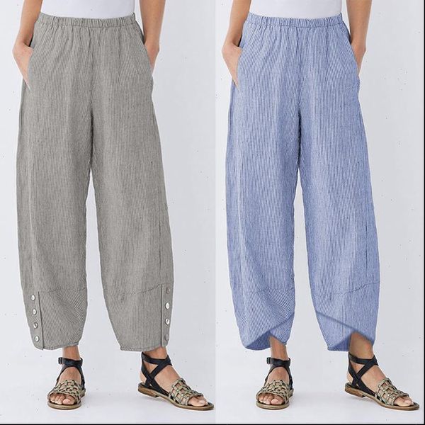 womens casual striped harem pants 2021 zanzea vintage elastic waist trousers asymmetrical pantalon woman palazzo plus size 5xl, Black;white
womens casual striped harem pants 2021 zanzea vintage elastic waist trousers asymmetrical pantalon woman palazzo plus size 5xl, Black;white