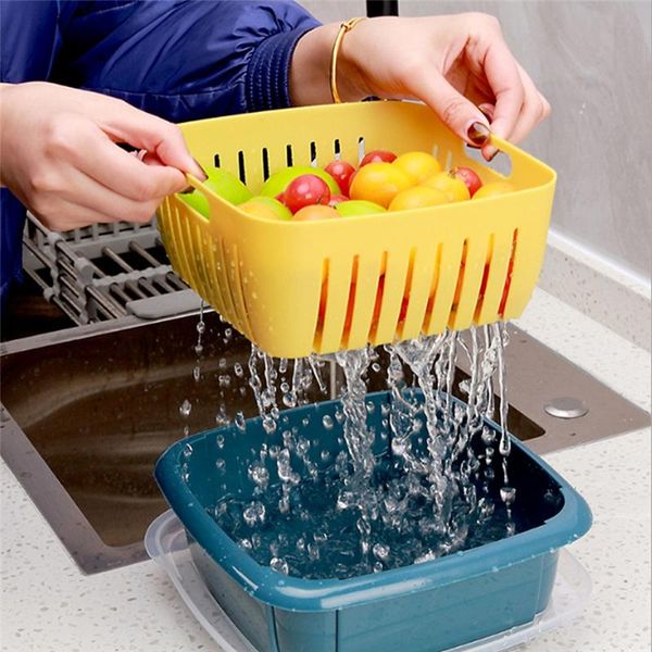 hanging baskets 2021 modern multifunction double-layer drain basket with lid kitchen refrigerator storage box plastic fruit
hanging baskets 2021 modern multifunction double-layer drain basket with lid kitchen refrigerator storage box plastic fruit