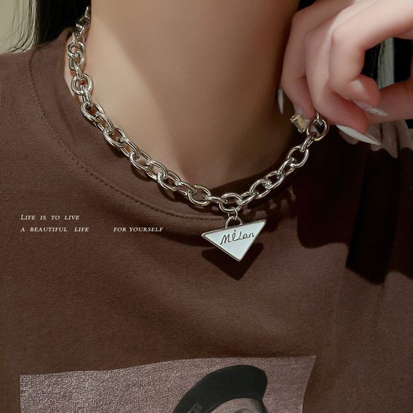 amulet pendants ins cool wind necklace triangle letter thick chain personality exaggerated neck trend clavicle, Golden;silver
amulet pendants ins cool wind necklace triangle letter thick chain personality exaggerated neck trend clavicle, Golden;silver