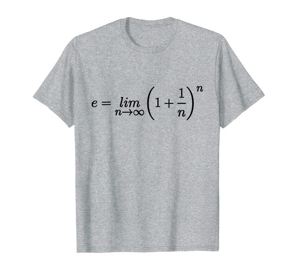euler's number equation cool science and math t shirts, White;black
euler's number equation cool science and math t shirts, White;black