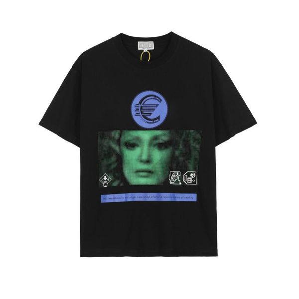 men's t-shirts tide brand 21ss gradient female face print short-sleeved men and women same t-shirt, White;black
men's t-shirts tide brand 21ss gradient female face print short-sleeved men and women same t-shirt, White;black