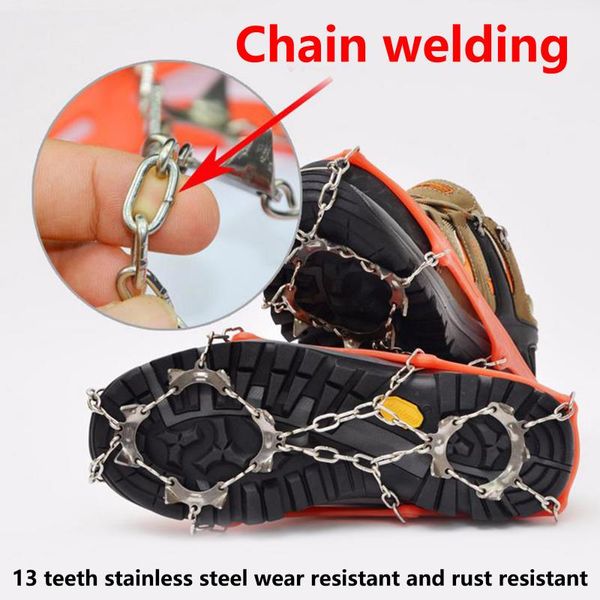 cords, slings and webbing 1 pair 13 teeth ice gripper spike for shoes anti slip hiking climbing snow spikes crampons cleats chain grip
cords, slings and webbing 1 pair 13 teeth ice gripper spike for shoes anti slip hiking climbing snow spikes crampons cleats chain grip