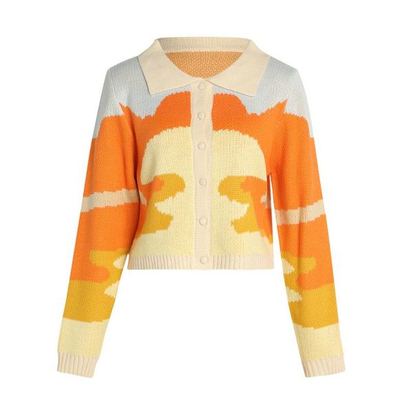 women's knits & tees autumn style lapel single-breasted cardigan long-sleeved sweater fashion casual t-shirt /f, White
women's knits & tees autumn style lapel single-breasted cardigan long-sleeved sweater fashion casual t-shirt /f, White