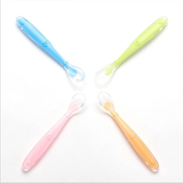 spoons soft silicone baby soup spoon healthy infant sensing temperature sucker kitchen cooking rice childre tableware
spoons soft silicone baby soup spoon healthy infant sensing temperature sucker kitchen cooking rice childre tableware