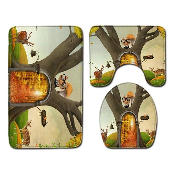 bath mats 3pcs cartoon tree house toilet set anti-slip floor mat door rug bathroom seat cover carpet home decoration
bath mats 3pcs cartoon tree house toilet set anti-slip floor mat door rug bathroom seat cover carpet home decoration