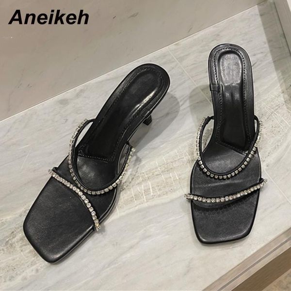 slippers aneikeh 2021 women shoe summer solid slides pu stiletto heels polka dot concise bling outside peep toe white size 35-39 fashion, Black
slippers aneikeh 2021 women shoe summer solid slides pu stiletto heels polka dot concise bling outside peep toe white size 35-39 fashion, Black
