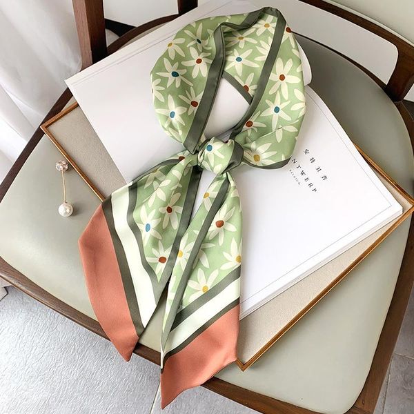 scarves female silk hair scarf elegant floral print neck skinny bag ribbon tie women foulard long collar band 2021, Blue;gray
scarves female silk hair scarf elegant floral print neck skinny bag ribbon tie women foulard long collar band 2021, Blue;gray