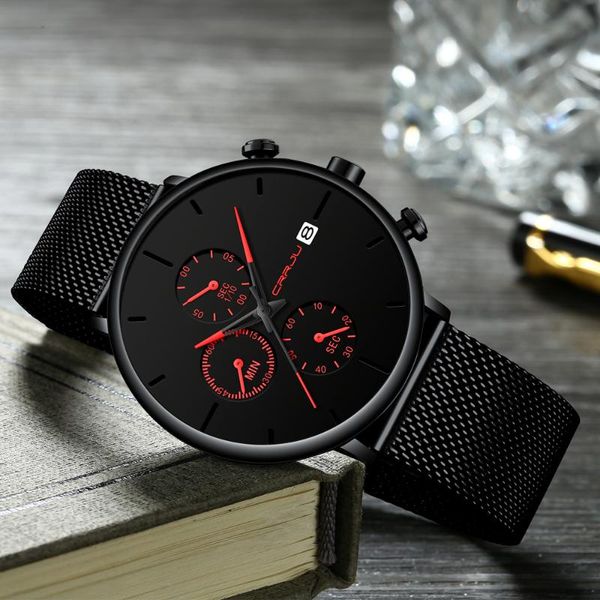 wristwatches crrju men watches men's fashion casual dress black decent accessory gift for relojes hombre, Slivery;brown
wristwatches crrju men watches men's fashion casual dress black decent accessory gift for relojes hombre, Slivery;brown
