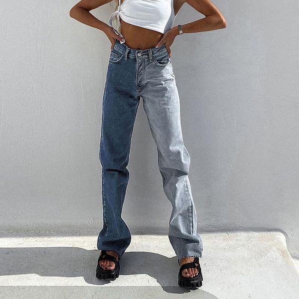 women's jeans korean style high waist straight leg slimming light colored drape mopping women trend temperament commute y2k pants, Blue
women's jeans korean style high waist straight leg slimming light colored drape mopping women trend temperament commute y2k pants, Blue
