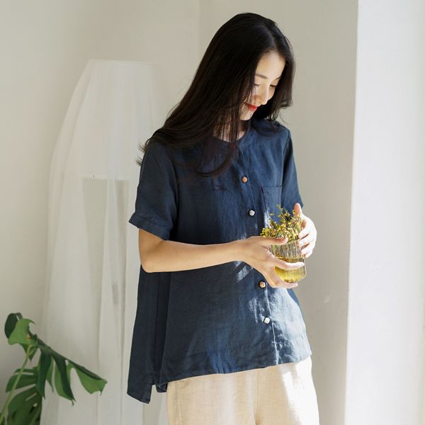 vintage linen johnature blouses button pockets o-neck short sleeve women loose clothing spring 2021 new shirts nl9y, White
vintage linen johnature blouses button pockets o-neck short sleeve women loose clothing spring 2021 new shirts nl9y, White