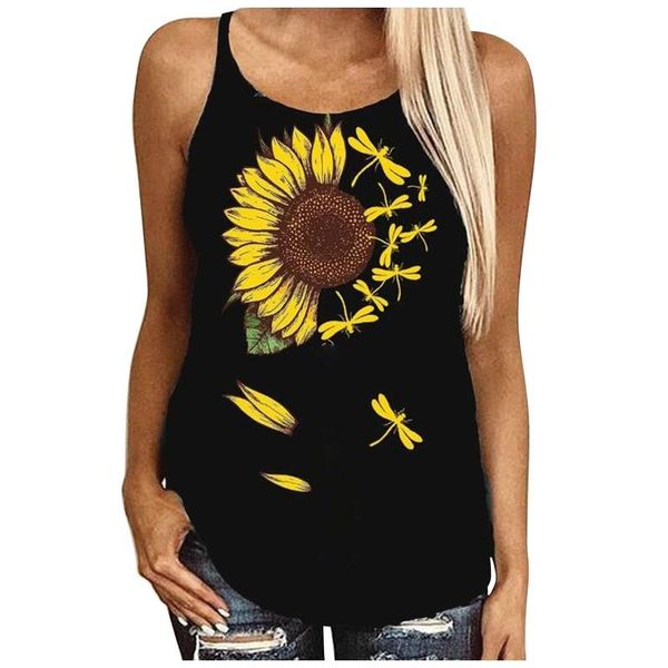 women's tanks & camis sunflower butterfly print clothes o-neck causal tank street style sleeveless tshirt 2021 ropa mujer, White
women's tanks & camis sunflower butterfly print clothes o-neck causal tank street style sleeveless tshirt 2021 ropa mujer, White