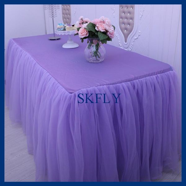 table cloth sk005s light purple elegant 6ft rectangle 30'' wide, 72'' long, drop, lilac tulle with top
table cloth sk005s light purple elegant 6ft rectangle 30'' wide, 72'' long, drop, lilac tulle with top
