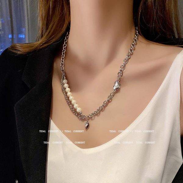 pendant necklaces trendy retro love pearl necklace female personality simple light luxury niche design accessories wholesale, Silver
pendant necklaces trendy retro love pearl necklace female personality simple light luxury niche design accessories wholesale, Silver