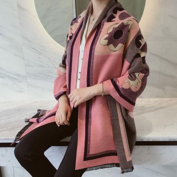 scarves geometric pattern cashmere scarf, versatile, fashionable, beautiful, thick and warm, ladies air conditioning shawl dual-use scar, Blue;gray
scarves geometric pattern cashmere scarf, versatile, fashionable, beautiful, thick and warm, ladies air conditioning shawl dual-use scar, Blue;gray