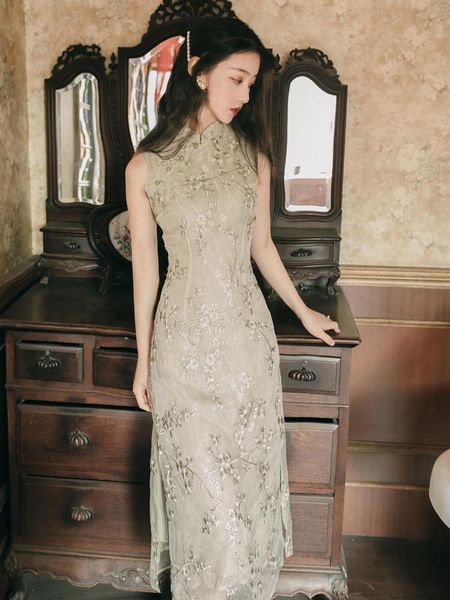 ethnic clothing "green cherry" embroidered green cheongsam with lace retro modified dress chinese qipao traditional, Red
ethnic clothing "green cherry" embroidered green cheongsam with lace retro modified dress chinese qipao traditional, Red