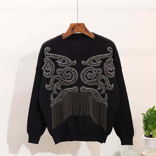 women winter tassel sweaters pants set handmade pearls long sleeve knitted pullover trousers 2pcs suits female tracksuits hu5o, Blue
women winter tassel sweaters pants set handmade pearls long sleeve knitted pullover trousers 2pcs suits female tracksuits hu5o, Blue