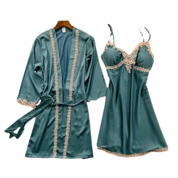 women's sleepwear nightwear casual summer 2pcs sleep set white kimono robe lady patchwork bathrobe gown intimate lingerie, Black;red
women's sleepwear nightwear casual summer 2pcs sleep set white kimono robe lady patchwork bathrobe gown intimate lingerie, Black;red