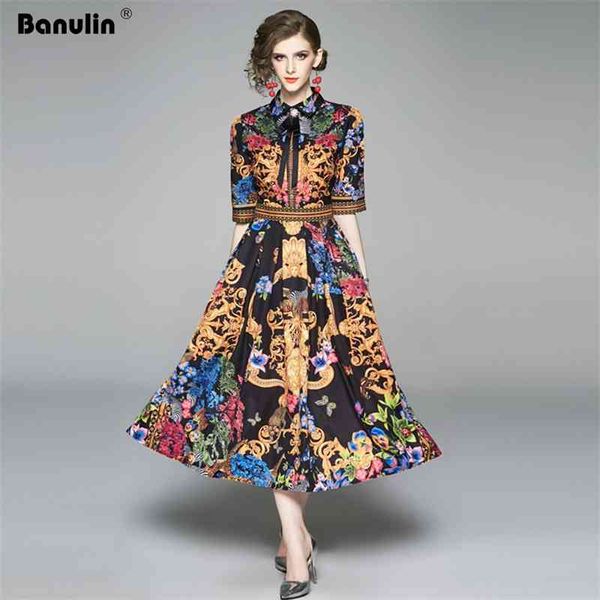 summer elegant half sleeve dress women floral print runway long fashions button diamonds vintage midi b9119 210603, Black;gray
summer elegant half sleeve dress women floral print runway long fashions button diamonds vintage midi b9119 210603, Black;gray