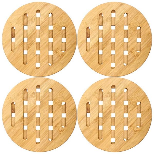 mats & pads bamboo trivet set of 4 trivets for pans dishes non-slip heat resistant insulated pot holder mat 18 x cm round
mats & pads bamboo trivet set of 4 trivets for pans dishes non-slip heat resistant insulated pot holder mat 18 x cm round