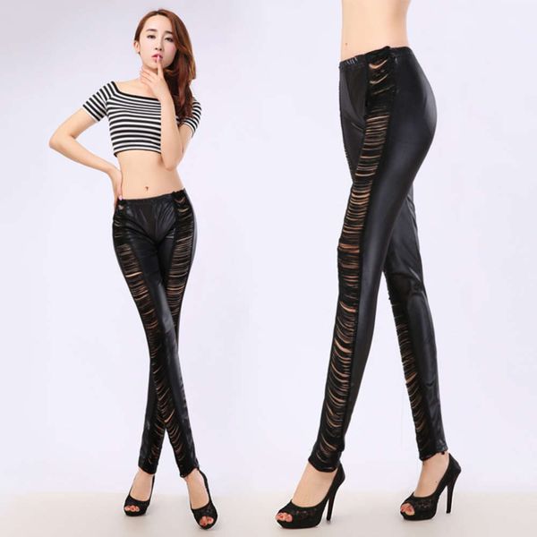 fashion wear in spring and autumn with hol on the front stitching imitation leather men's large black leggings
fashion wear in spring and autumn with hol on the front stitching imitation leather men's large black leggings