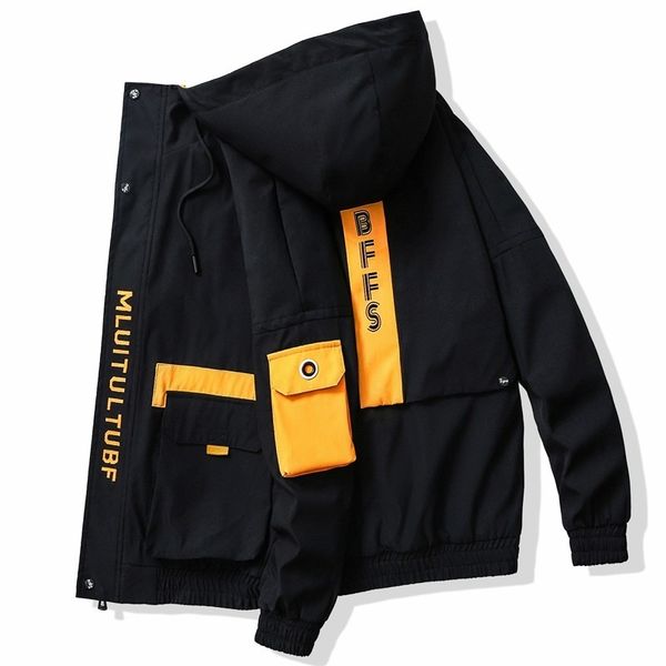 jacket coat spring and autumn 2021 new korean leisure large size young students hooded men's top, Black;brown
jacket coat spring and autumn 2021 new korean leisure large size young students hooded men's top, Black;brown