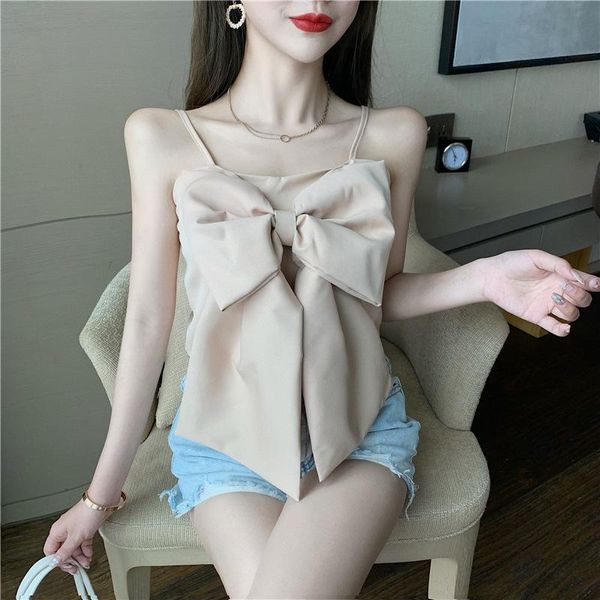 women's tanks & camis female japanese solid sleevess camisole tshirt 2021 women summer sweet bow strapless pink vest short, White
women's tanks & camis female japanese solid sleevess camisole tshirt 2021 women summer sweet bow strapless pink vest short, White