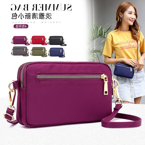 versatile women's one shoulder messenger light travel hand-held bag waterproof nylon cloth large capacity wallet
versatile women's one shoulder messenger light travel hand-held bag waterproof nylon cloth large capacity wallet