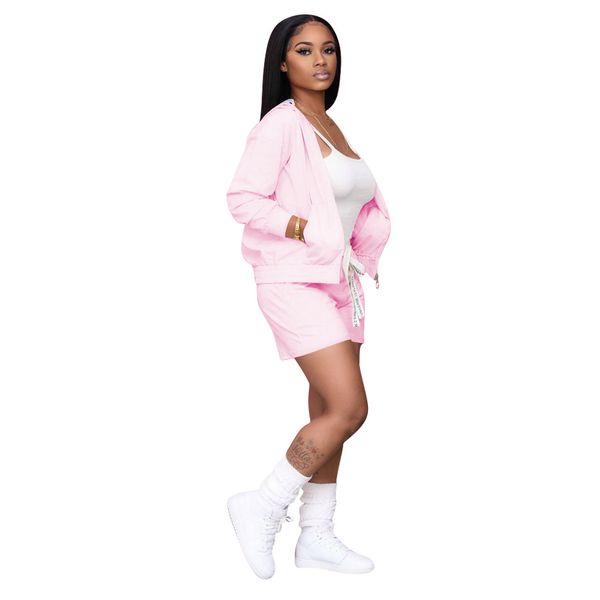 solid three piece set fashion jacket tank and shorts pants jogger womens set suit tracksuit fitness outfits, White
solid three piece set fashion jacket tank and shorts pants jogger womens set suit tracksuit fitness outfits, White