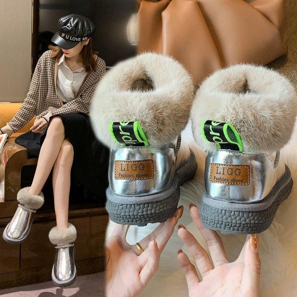 boots snow women's winter fashion plus cashmere warmth waterproof non-slip cotton shoes and ankle, Black
boots snow women's winter fashion plus cashmere warmth waterproof non-slip cotton shoes and ankle, Black